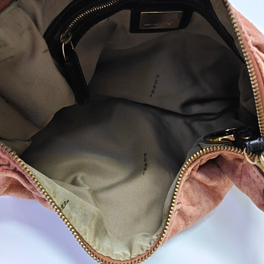 Suede Shoulder Bag Pink