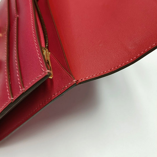 Authenticated pre-owned  Constance Box Calf Pink Wallet - Wallet at Looply