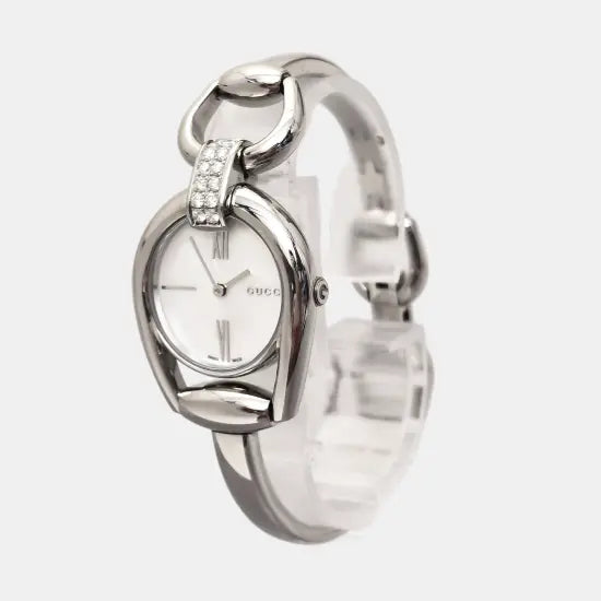 Horsebit 28mm White Quartz Watch