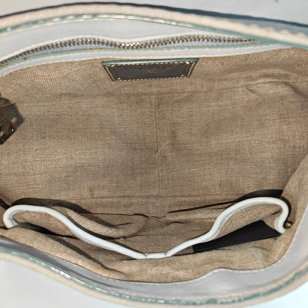 Canvas Top Handle Bag Blue