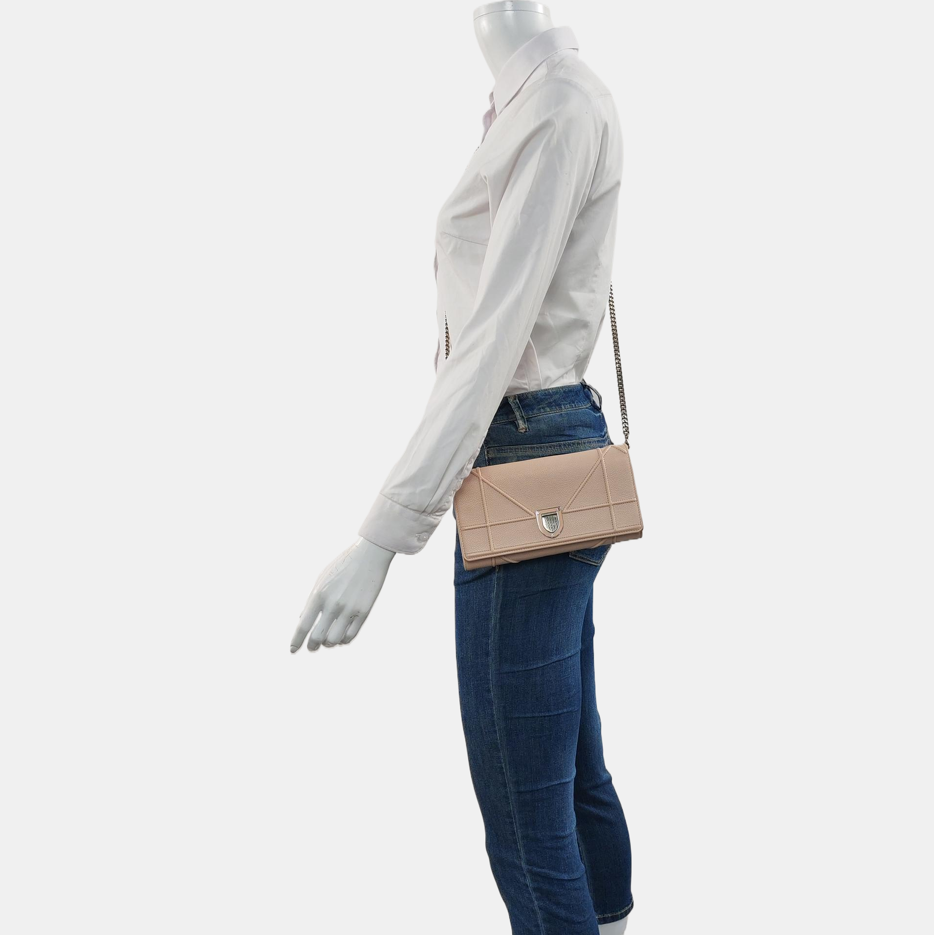 Authenticated pre-owned  Diorama Quilted Damier Calfskin Pink - Handbags at Looply