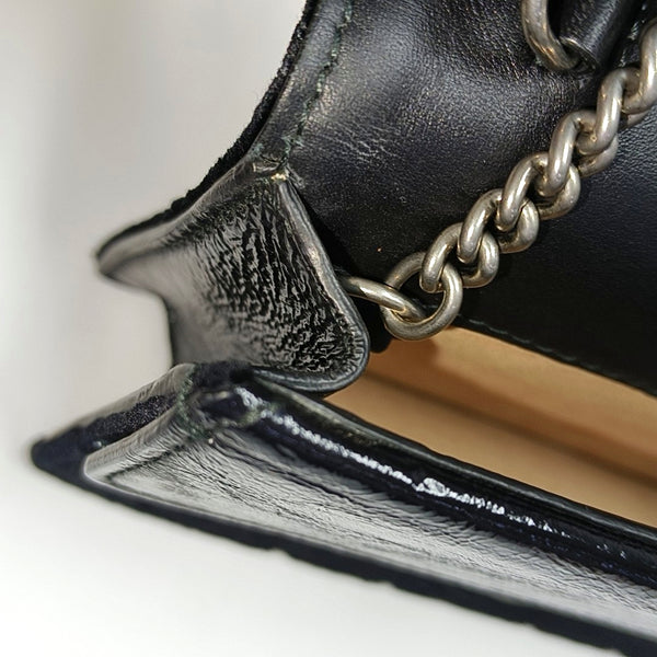 Authenticated pre-owned  Dionysus Super Mini Monogram Velvet Black - Shoulder Bag at Looply