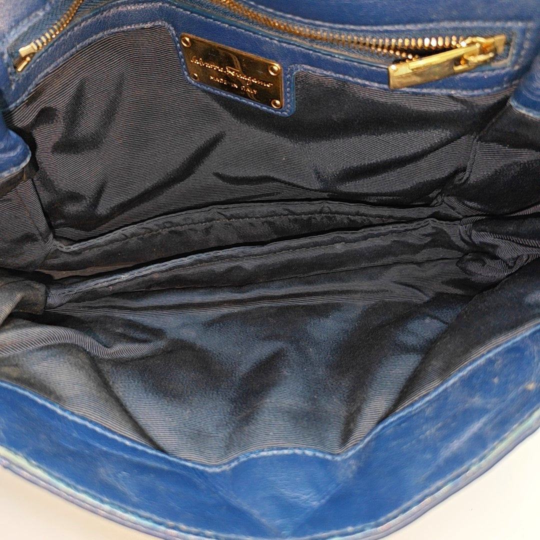 Ginny Quilted Calfskin Blue