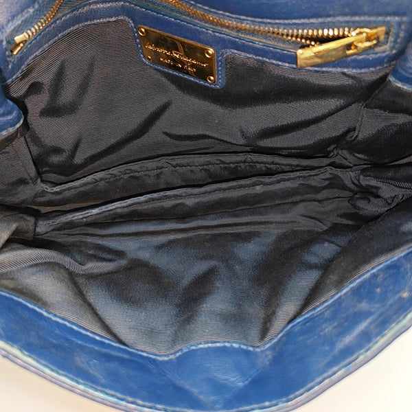 Ginny Quilted Calfskin Blue