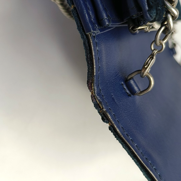 Authenticated pre-owned  Dionysus Super Mini Monogram Velvet Blue - Crossbody Bag at Looply
