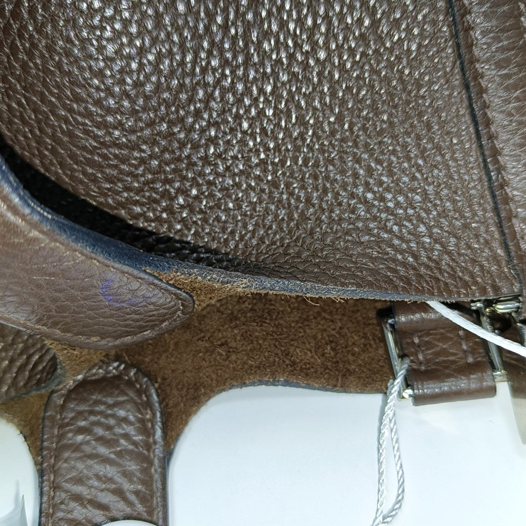 Authenticated pre-owned  Picotin Lock 18 Clemence Brown - Top Handle Bag at Looply