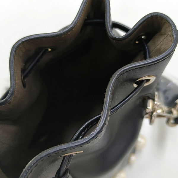 Authenticated pre-owned  Mon Tresor Small Calfskin Black - Top Handle Bag at Looply