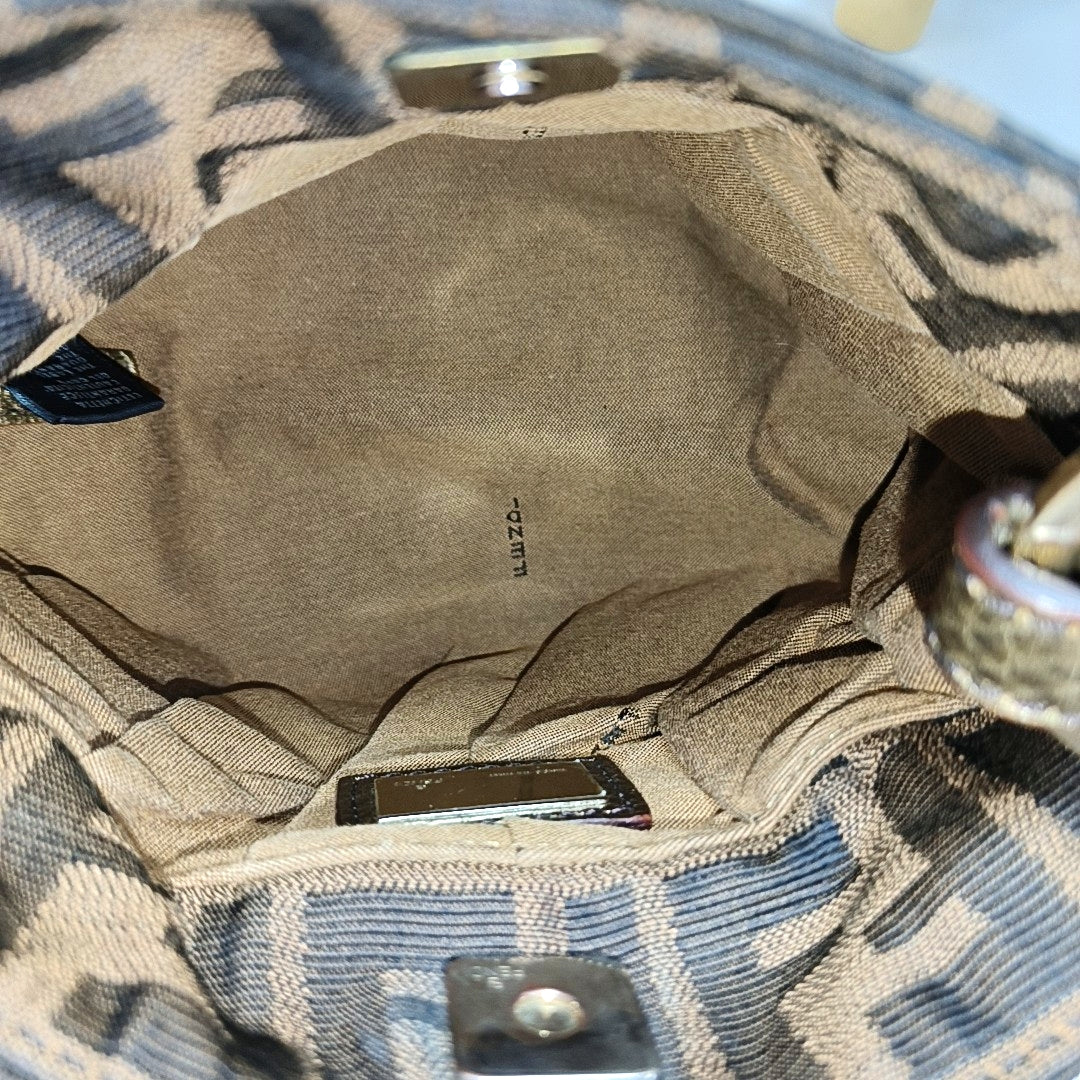 Canvas Top Handle Bag Brown
