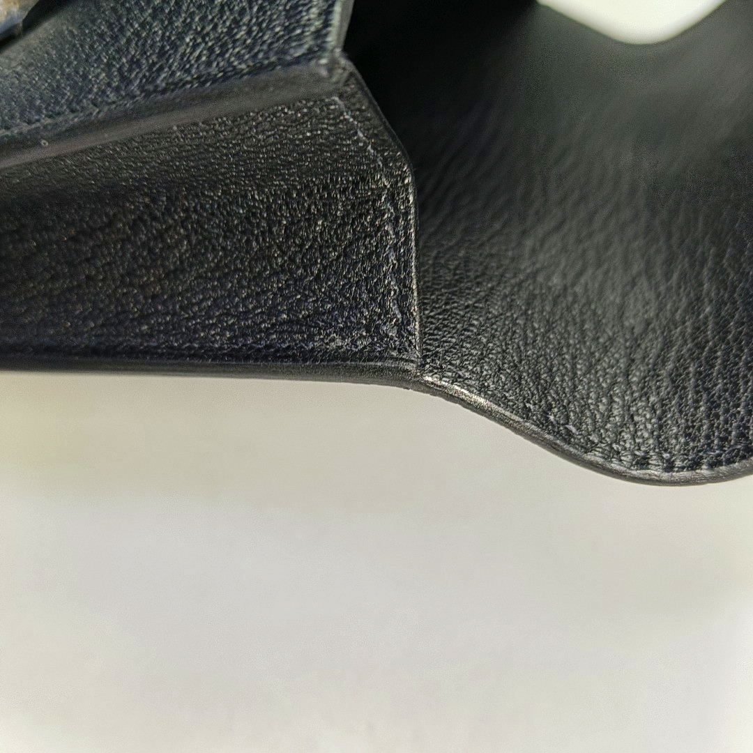 Authenticated pre-owned  Roulis Slim Chèvre Mysore Black Wallet - Wallet at Looply