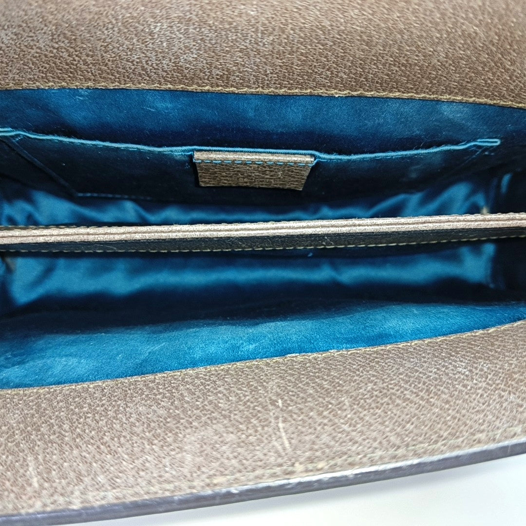 Authenticated pre-owned  Ophidia Small Monogram Coated Canvas Beige - Shoulder Bag at Looply