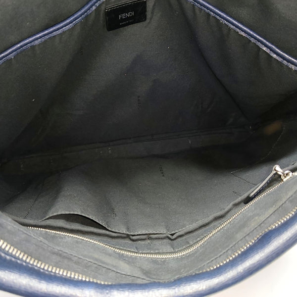 Calfskin Shoulder Bag Blue
