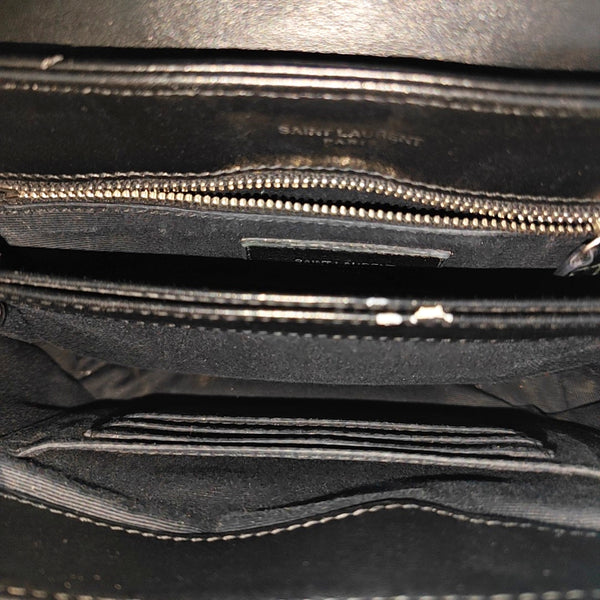 LOULOU Extra Small Chevron Calfskin Black