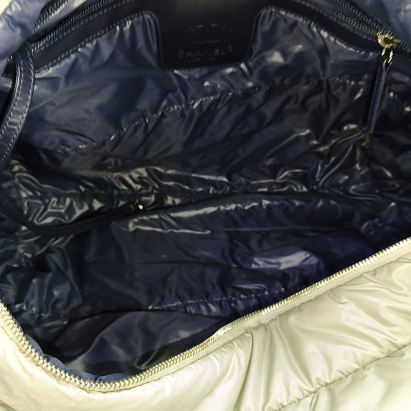 Authenticated pre-owned  Coco Cocoon Quilted Nylon Gray - Top Handle Bag at Looply