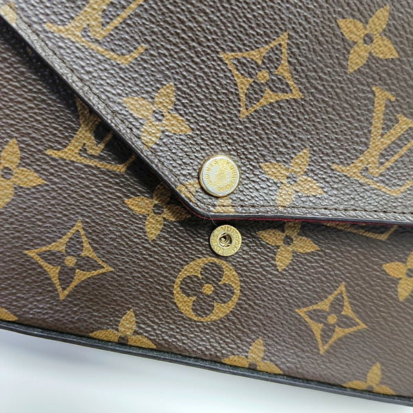 Authenticated pre-owned  Félicie Monogram Coated Canvas Brown - Shoulder Bag at Looply