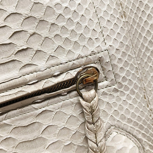 Authenticated pre-owned  Phantom Medium Python Beige - Top Handle Bag at Looply