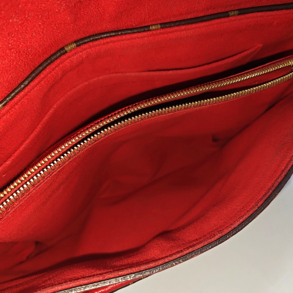 Authenticated pre-owned  Pallas Monogram Coated Canvas Brown - Shoulder Bag at Looply