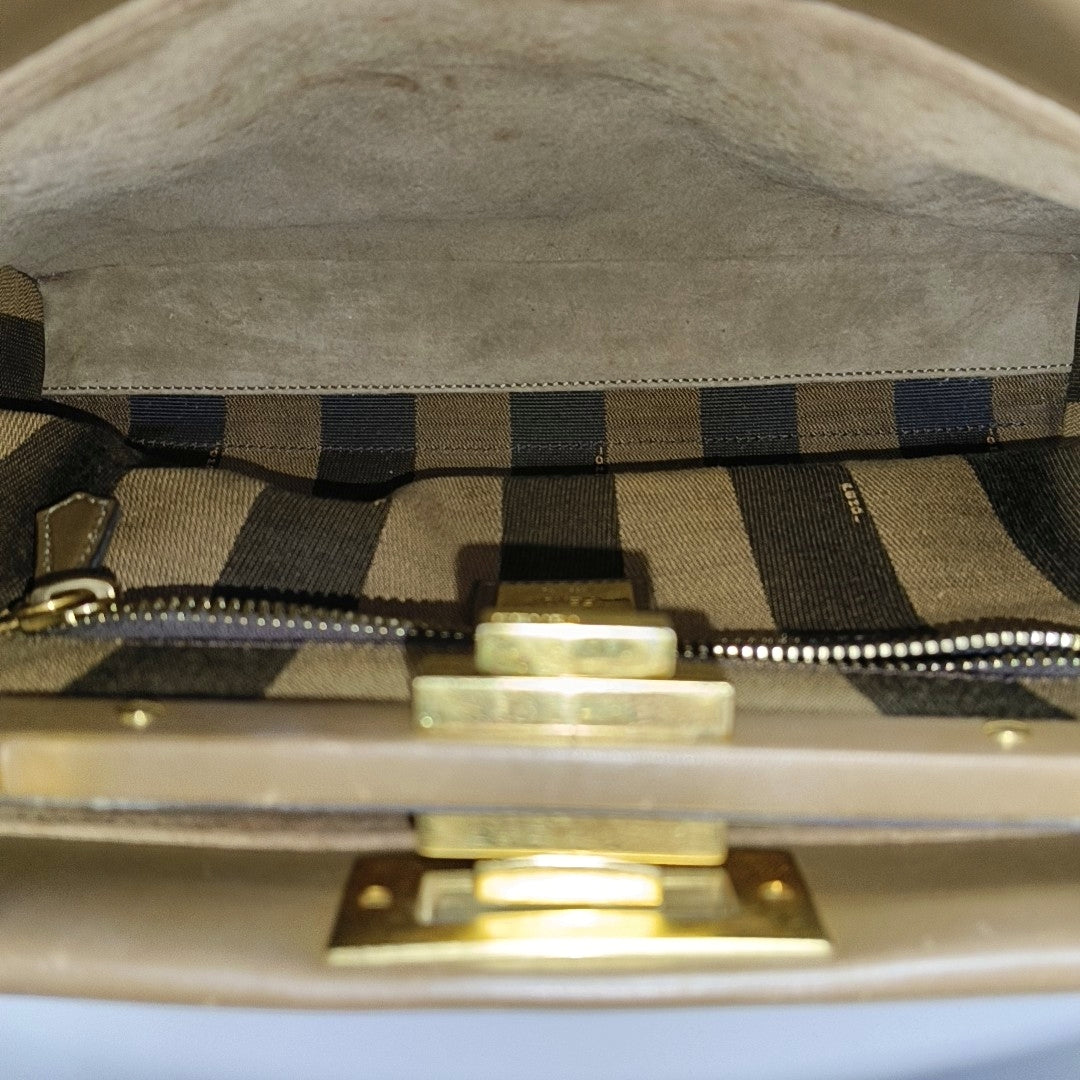 Authenticated pre-owned  Peekaboo Small Calfskin Brown - Shoulder Bag at Looply