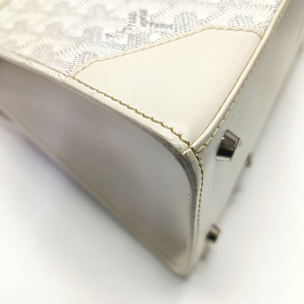 Authenticated pre-owned  Saïgon Small Coated Canvas White - Shoulder Bag at Looply