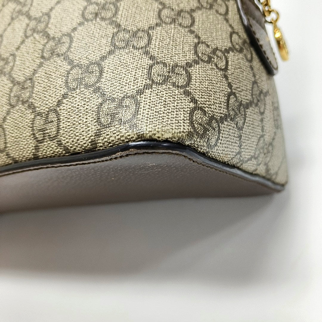 Authenticated pre-owned  Ophidia Small Monogram Coated Canvas Beige - Shoulder Bag at Looply