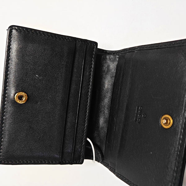 Authenticated pre-owned  GG Marmont Calfskin Black Wallet - Wallet at Looply