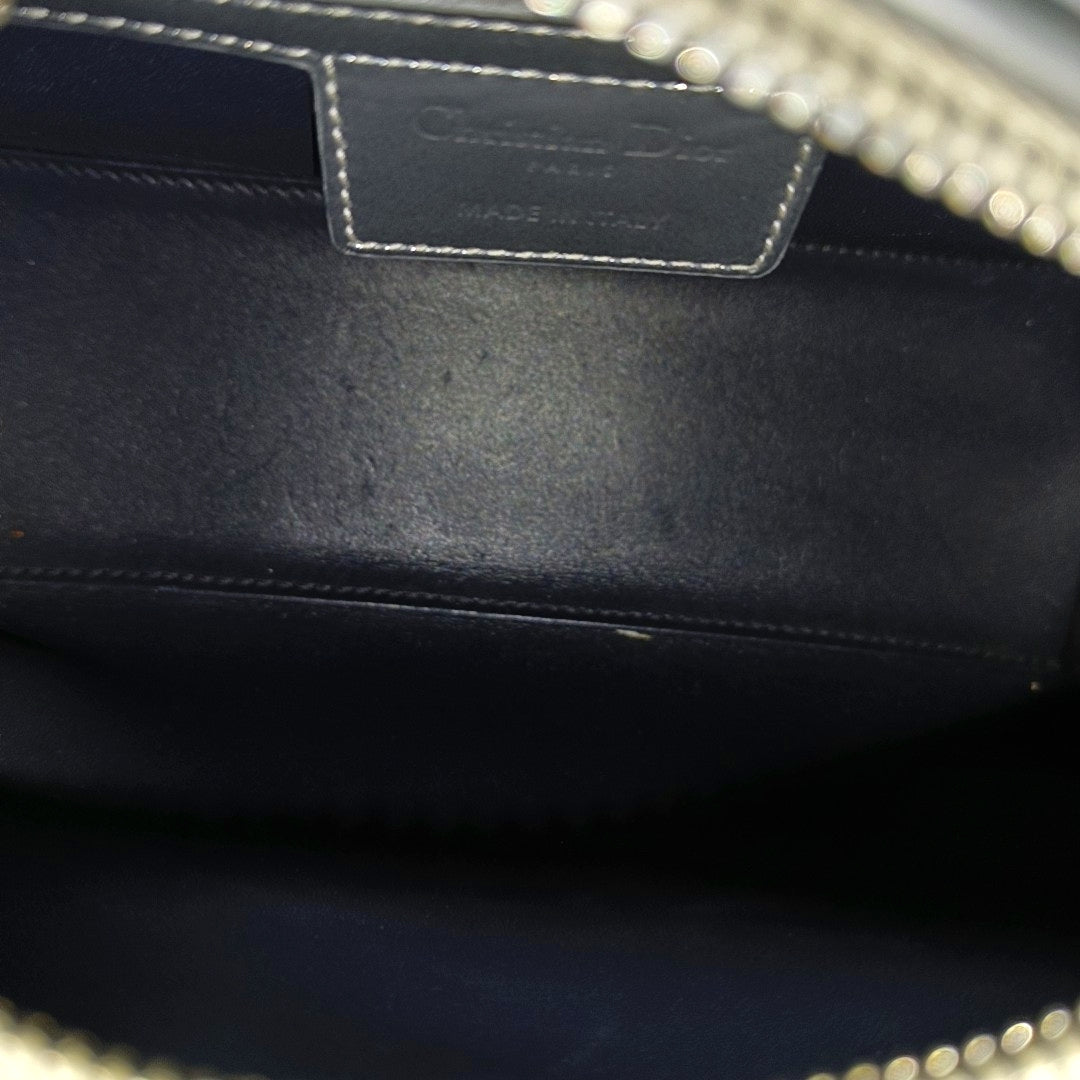 Lady Dior Medium Calfskin Silver
