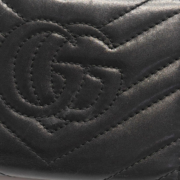 Authenticated pre-owned  GG Marmont Calfskin Black Wallet - Wallet at Looply