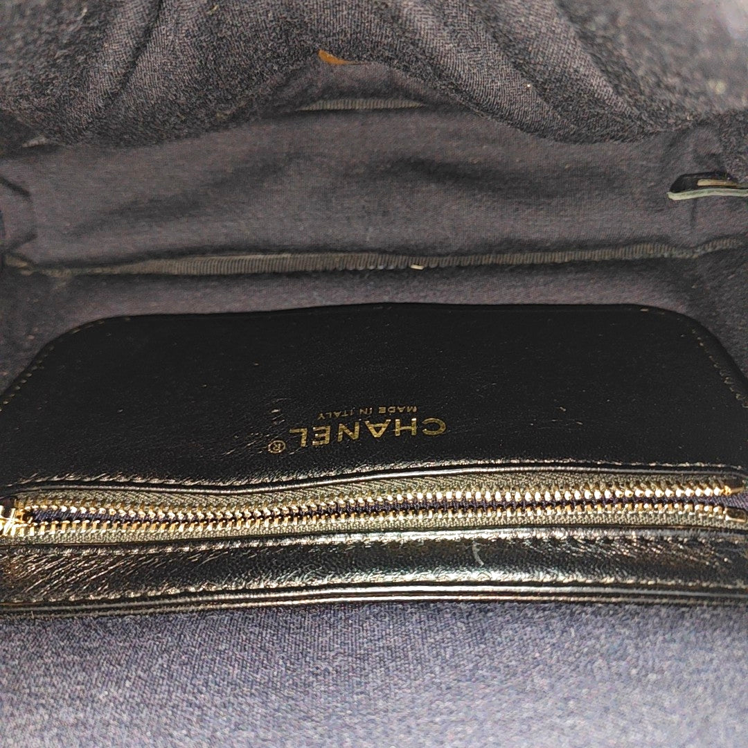 Vintage Puffy Lambskin Black