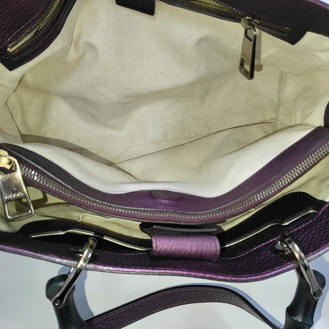 Authenticated pre-owned  Bamboo 1947 Calfskin Burgundy - Shoulder Bag at Looply