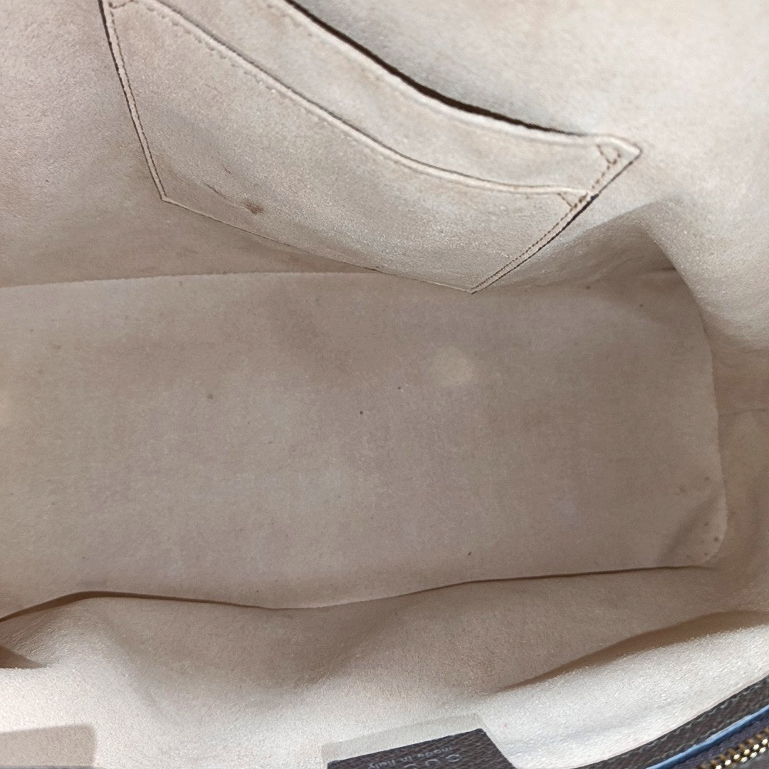 Authenticated pre-owned  Ophidia Small Monogram Coated Canvas Beige - Shoulder Bag at Looply