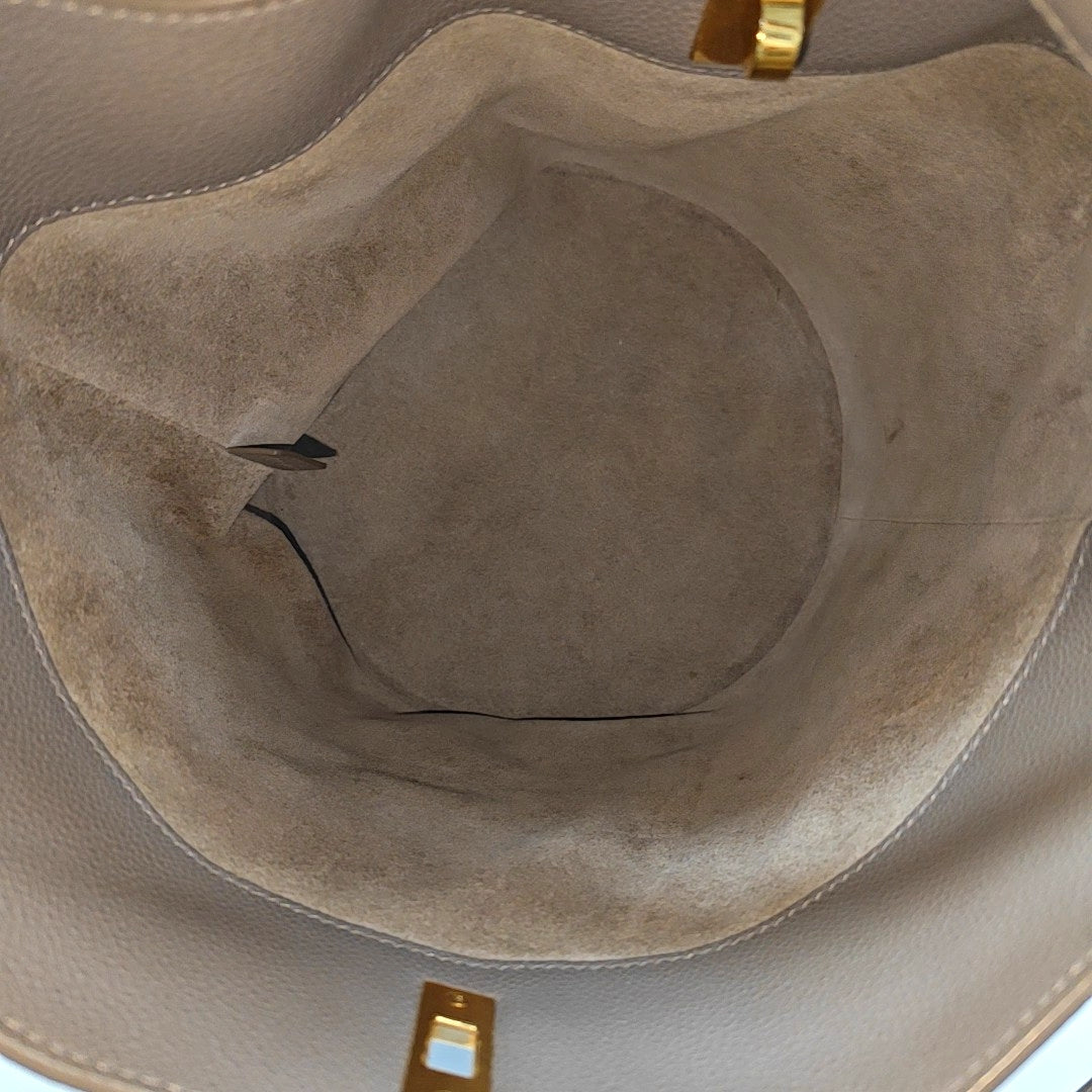 Authenticated pre-owned  Bucket 16 Calfskin Gray - Shoulder Bag at Looply
