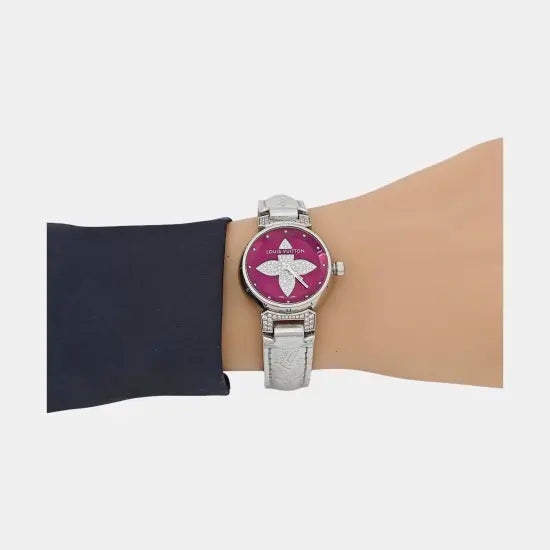 TAMBOUR GLAMOUR 28mm Red Quartz Watch