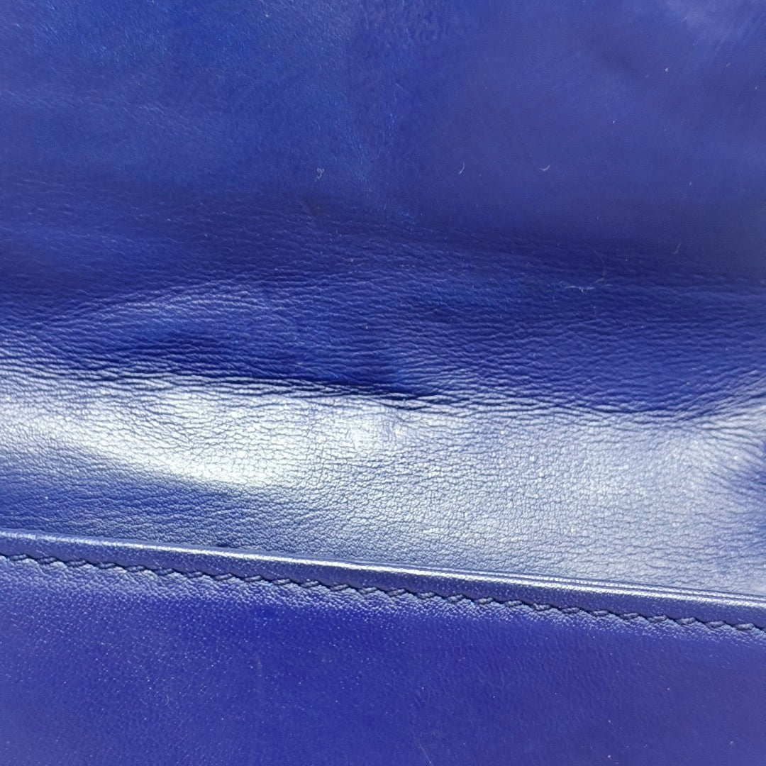 Authenticated pre-owned  GG Marmont Velvet Blue - Shoulder Bag at Looply