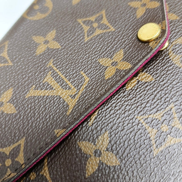 Authenticated pre-owned  Félicie Monogram Coated Canvas Brown - Crossbody Bag at Looply