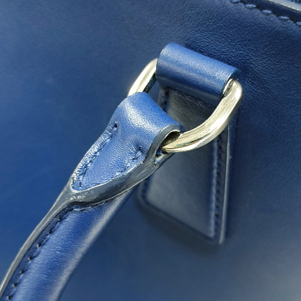 Authenticated pre-owned  Galleria Leather Blue - Shoulder Bag at Looply