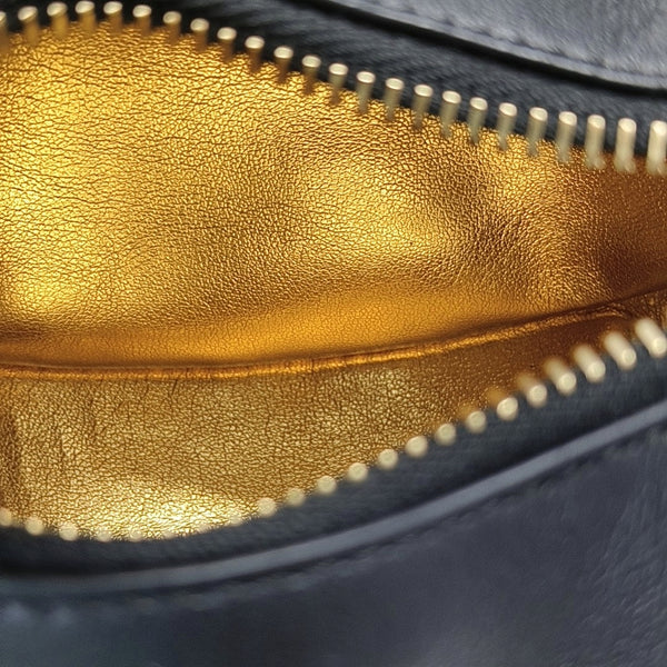Calfskin Top Handle Bag Black