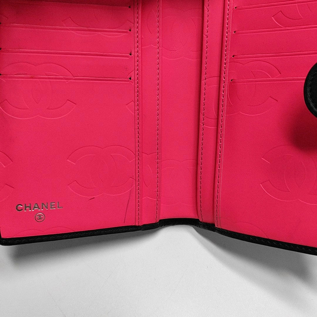 Authenticated pre-owned  Cambon Quilted Calfskin Black Wallet - Wallet at Looply