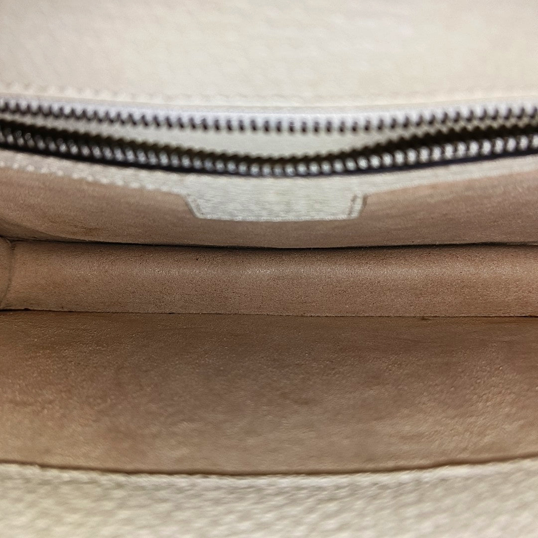 Ophidia Small Monogram Coated Canvas Beige