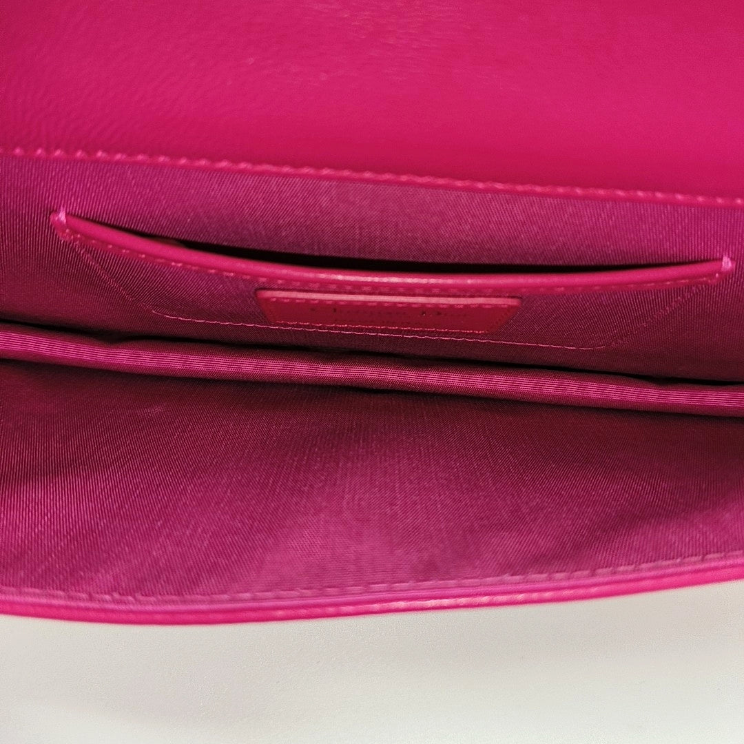 Lady Dior Medium Quilted Lambskin Red