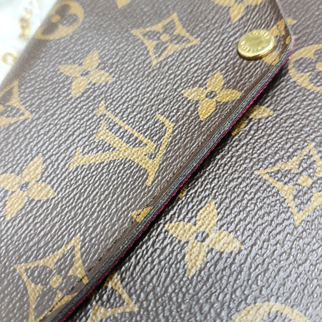 Authenticated pre-owned  Félicie Monogram Coated Canvas Brown - Crossbody Bag at Looply