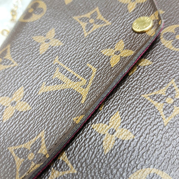 Authenticated pre-owned  Félicie Monogram Coated Canvas Brown - Crossbody Bag at Looply