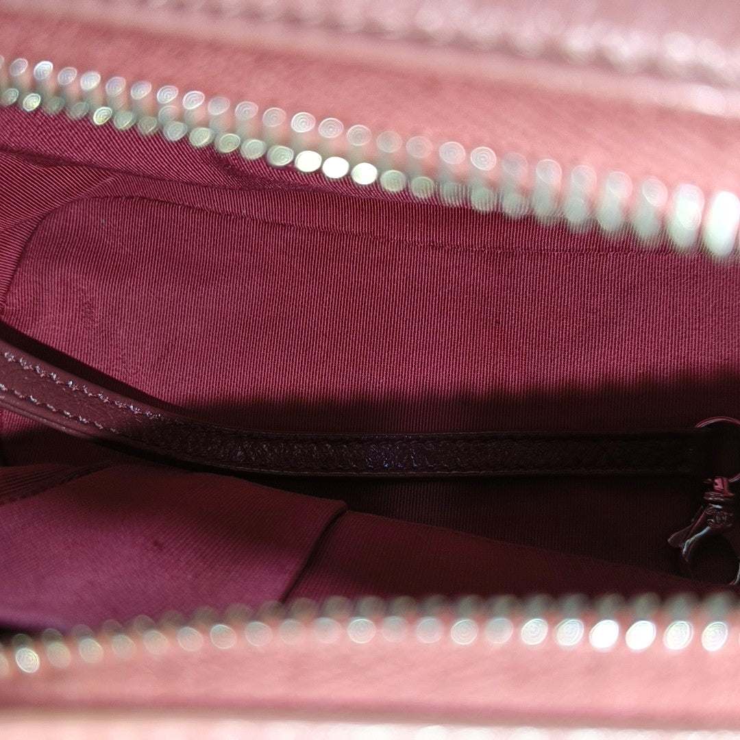 Authenticated pre-owned  Gabrielle Small Quilted Calfskin Burgundy - Shoulder Bag at Looply