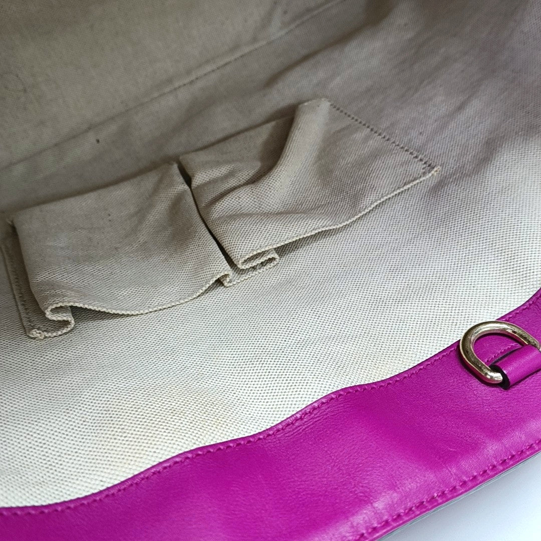 Authenticated pre-owned  Microguccissima Monogram Patent Leather Pink - Shoulder Bag at Looply