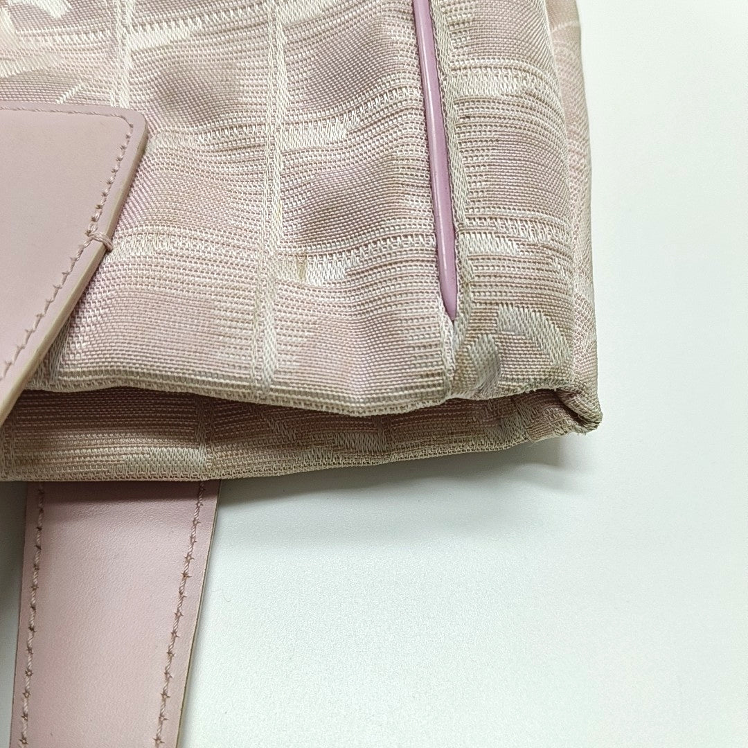 Authenticated pre-owned  Travel Line Nylon Pink - Top Handle Bag at Looply