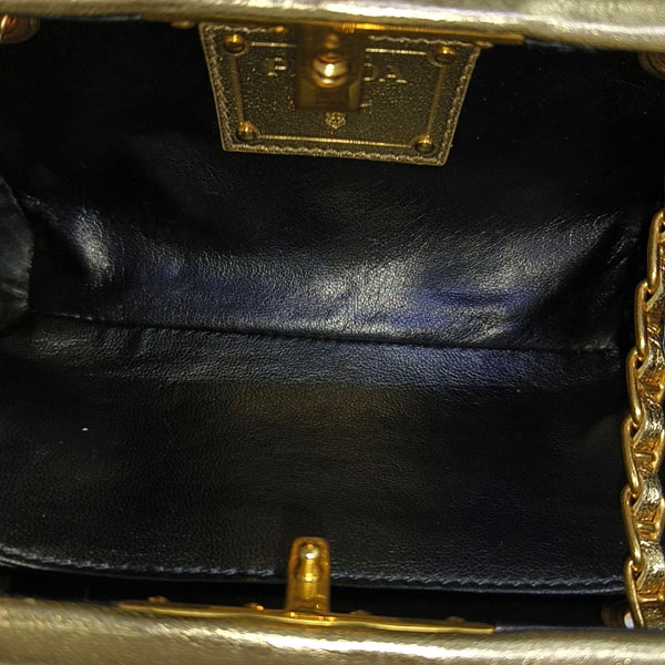 Calfskin Shoulder Bag Gold