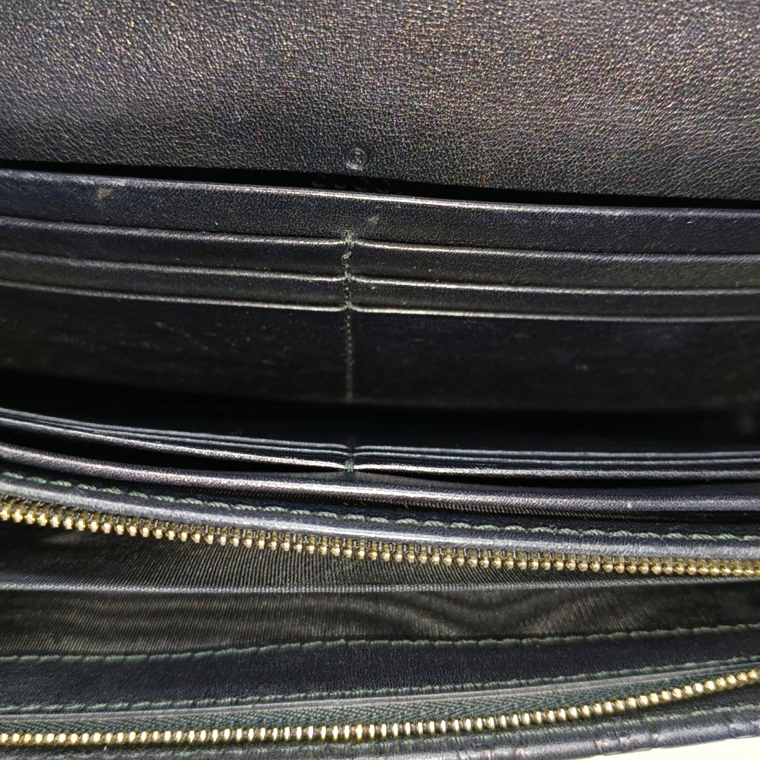 Authenticated pre-owned  Microguccissima Monogram Calfskin Black Wallet - Wallet at Looply