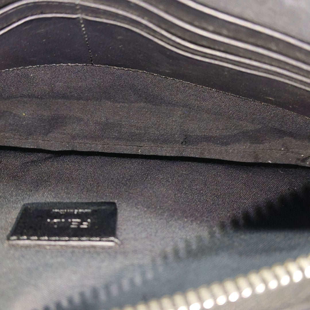 Calfskin Top Handle Bag Medium Black