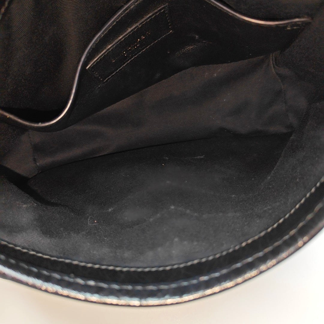 NIKI Small Chevron Calfskin Black