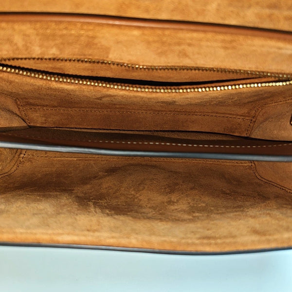 Authenticated pre-owned  16 Small Calfskin Brown - Shoulder Bag at Looply