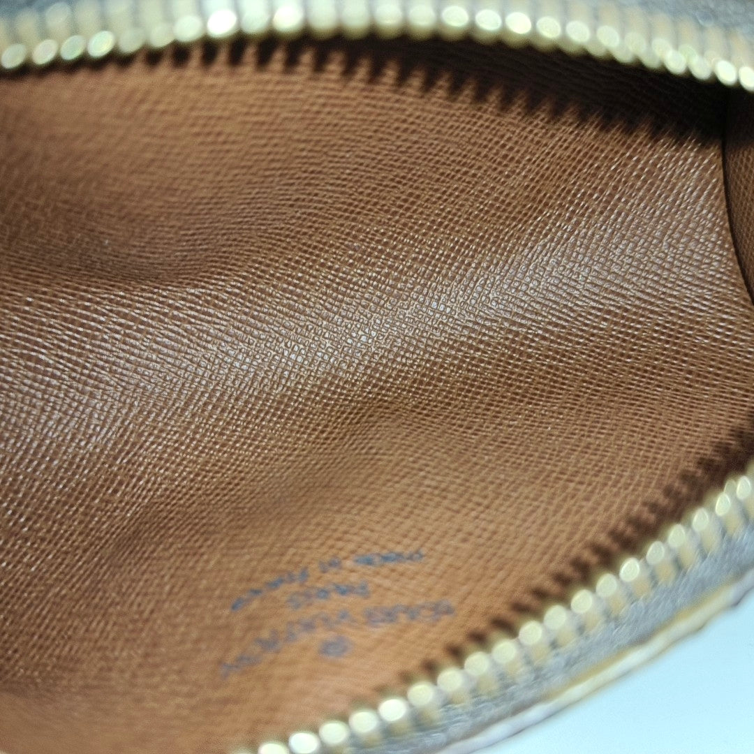 PAPILLON Mini Monogram Coated Canvas Brown