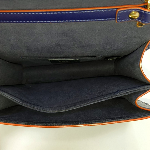 Authenticated pre-owned  Kan I Small Calfskin Blue - Crossbody Bag at Looply